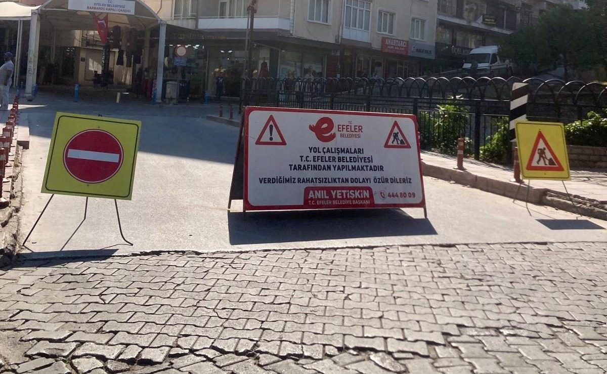 Efeler’de Yol Yenileme Çalışmaları Sürüyor