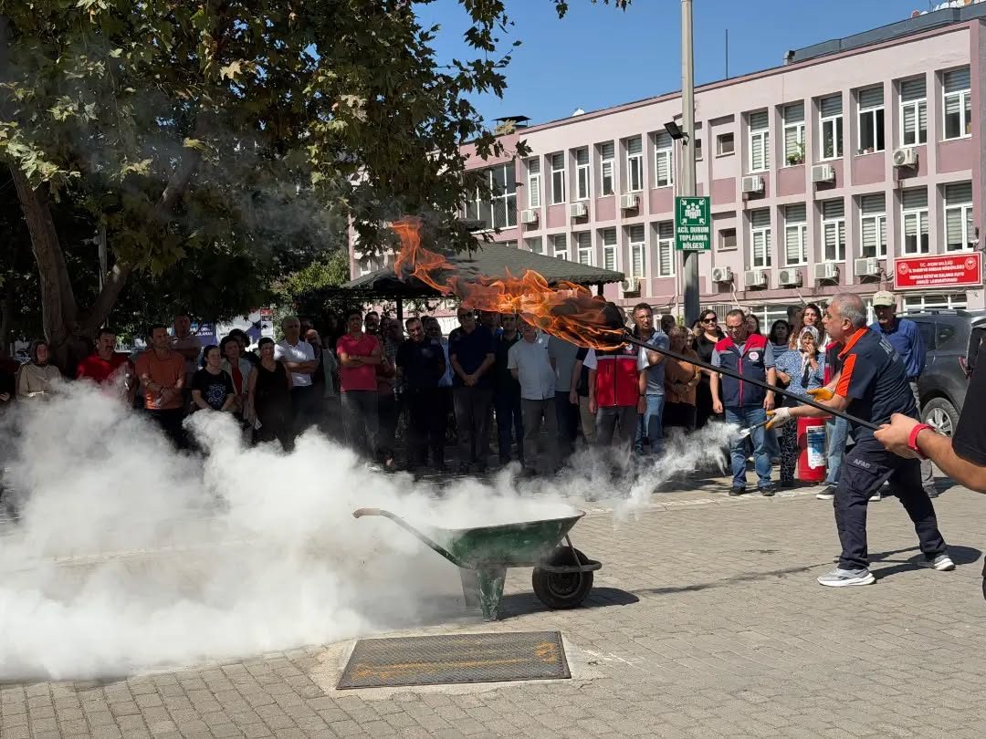 Aydın'da Yangın ve Deprem Tatbikatı